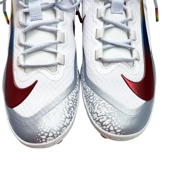 NWOT Nike Alpha Huarache Elite 4 Low MCS Baseball Cleats Rainbow Men’s Size 11 main image 13